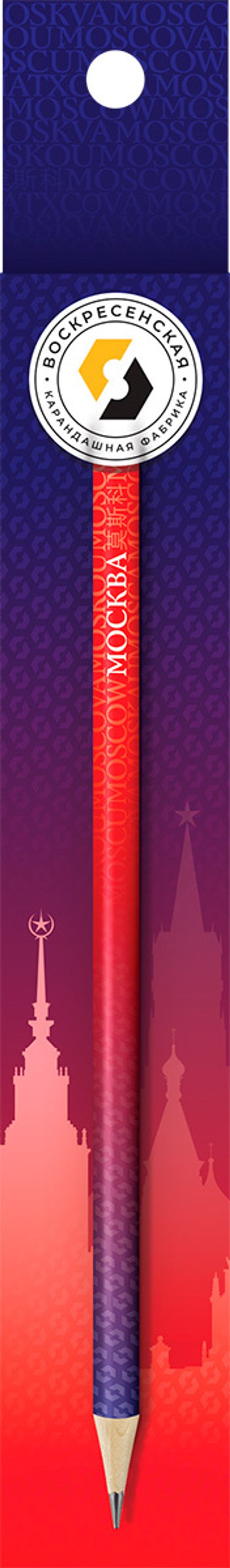 Карандаш чернографитный заточенный ТМ (HB), 4 шт, Москва, ВКФ SUV-040