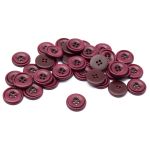 Пуговицы 4 прокола 24L=15 мм, пластик (имитация дерева), col.G бордовый, 36 шт, CN2821