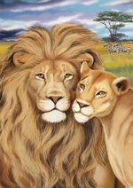 Пазл 1500 элементов, Пара львов, PZL-1500/08, Фрея