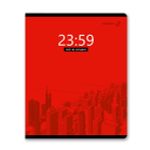 Тетрадь ученическая общая, глянцевый сплошной лак A5+ 96 л. на скобе 65 г/м², белизна 100 %, 5 шт, клетка, 01112 Ритм, Светоч Т69