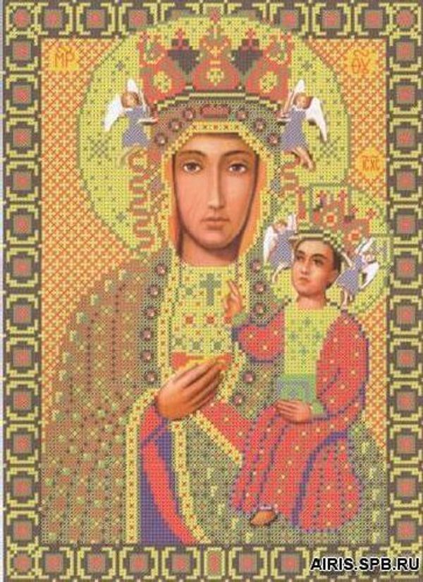 Набор для вышивания нитками Нова Слобода, Богородица Ченстоховская