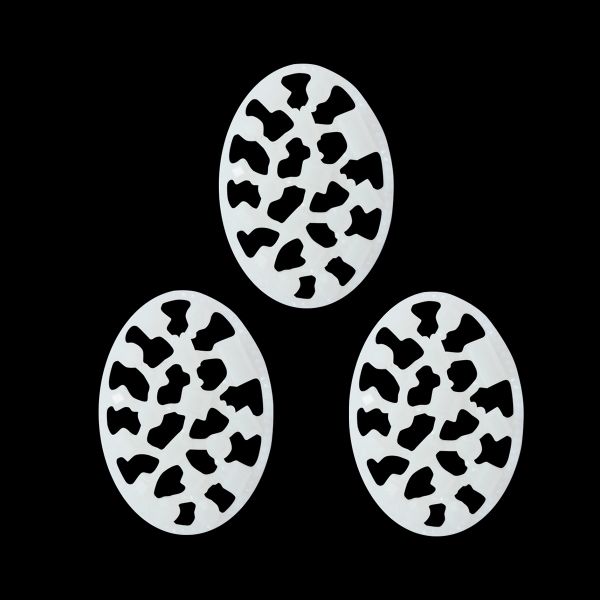 Украшение 18х25мм (белый), CON2520, 5 шт