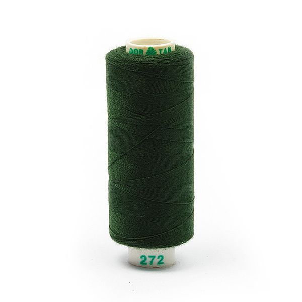 Нитки швейные бытовые Dor Tak 40/2, 366 м / 10 кат., 272 зеленый