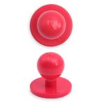 Пуговицы Пукли для поварских курток 12 шт, 10мм (d основания=18мм, h=16мм) (красный)