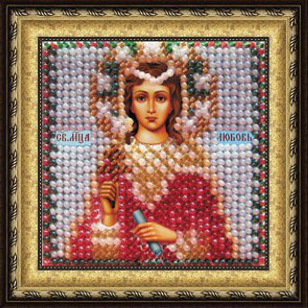 Вышивальная мозаика, Икона Св.Мученица Любовь, 6.5х6.5 см