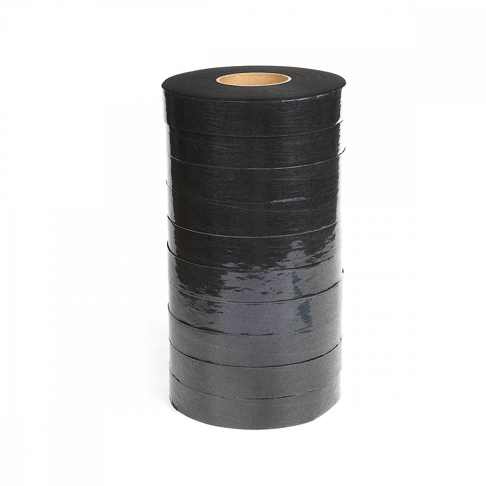 Паутинка клеевая 25 мм / 10 рол. по 100 м, черный 23 г/м², Ideal
