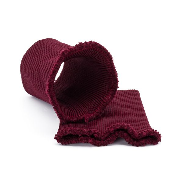 Манжеты трикотажные 9.0х9.5 см, 1 пара, средней плотности 14 кл, 1х1, 8052 бордо