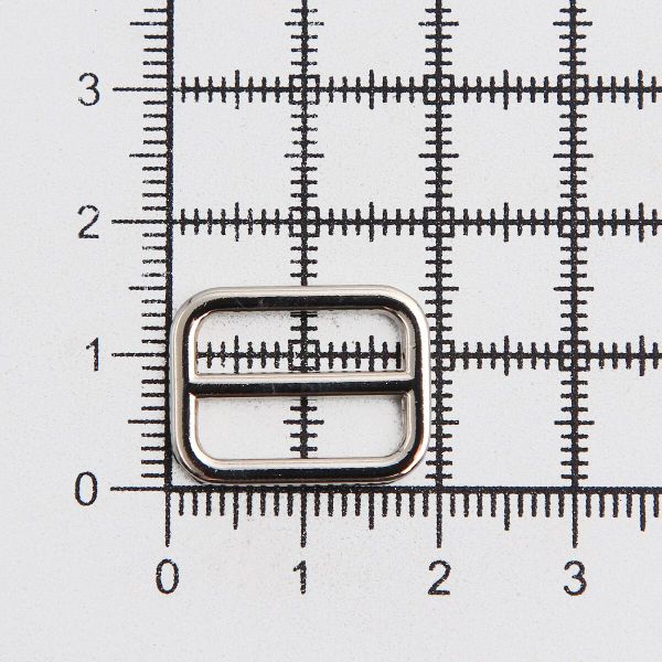 Рамка регулировочная металл литая 15 мм /19х15 мм, ⌀2 мм/, никель, 4 шт
