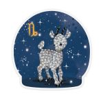 Алмазная (кристальная) мозаика Фрея, магнит Знаки зодиака. Козерог, 9х9 см