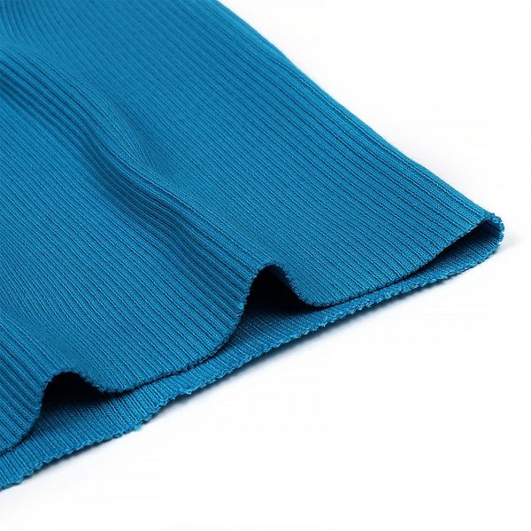 Кашкорсе с лайкрой пенье 400 г/м², 60+60 см / 15 метров, КАШ.400.17-4432.15, бирюза