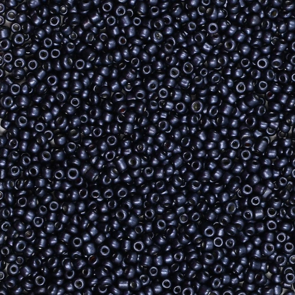 Бисер Astra&amp;Craft 11/0 (2.1 мм), 200 г (10х20 г), цв. 921 синий/непрозрачный, матовый