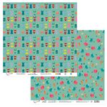 Бумага для скрапбукинга Ой, медуза! 190 г/м², 30.5х30.5 см, 10 шт, 6, Mr.Painter PSR 200107