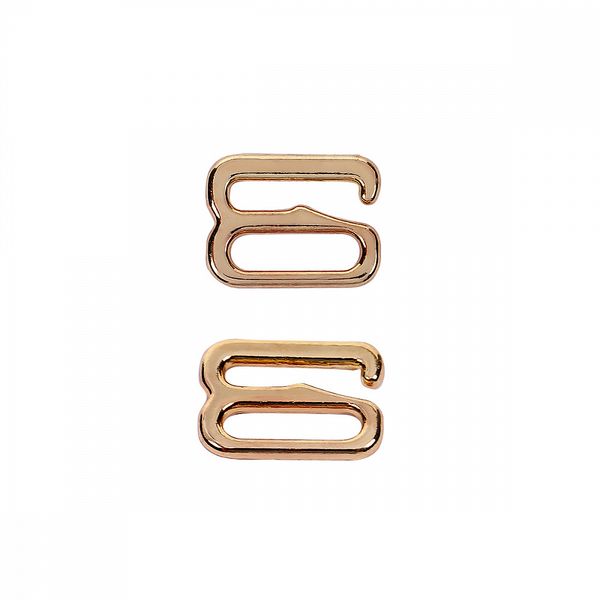 Крючки для бюстгальтера металл 8.0 мм, 908 цв.золото, уп.100 шт