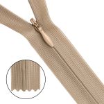 Молния потайная (скрытая) Т3 (3 мм) 1 зам., н/раз., 50 см, зол. беж, 31307 / 50, 10 шт