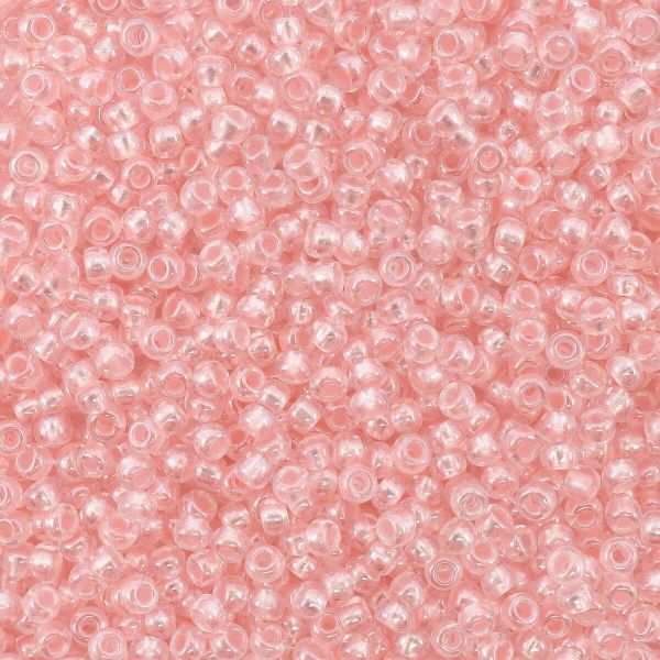 Бисер Preciosa прозрачный с перламутр. цвет.центром 10/0 (2.3 мм), круг.отв, 50 г, (382PP)