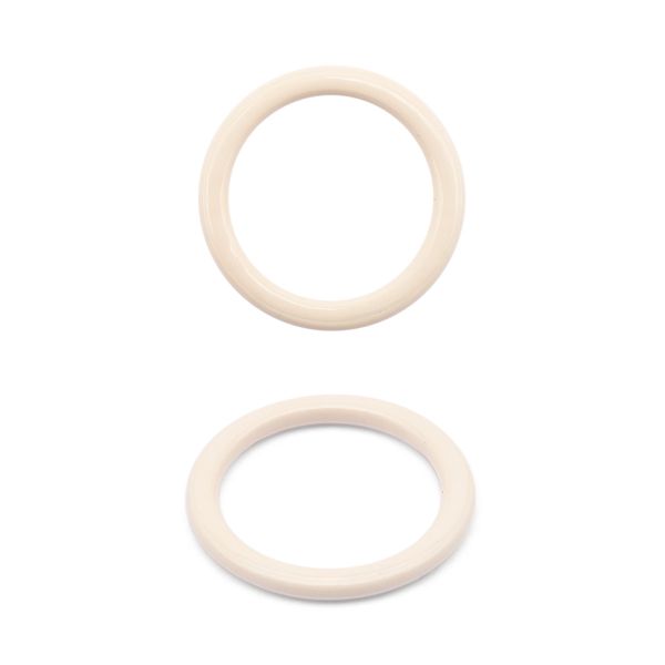 Кольца для бюстгальтера металл ⌀9.5 мм, 20 шт, C571 молочный, ГВ800
