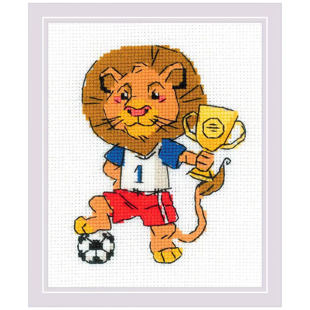 Набор для вышивания нитками Риолис, Чемпион 13х16 см, 612617