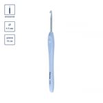 Крючок для вязания с прорезиненной ручкой металл ⌀4.5 мм, 16 см, Gamma RHP