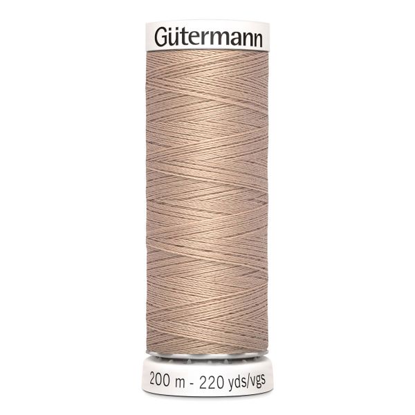 Нитки универсальные Gutermann Sew-all, 200м, 422 кэмел розовый, 5 катушек