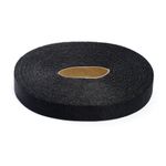 Лента клеевая нитепрошивная по долевой 20.0 мм / 25 рул. по 100 метров, 45 г/м², черный 4720B, Ideal