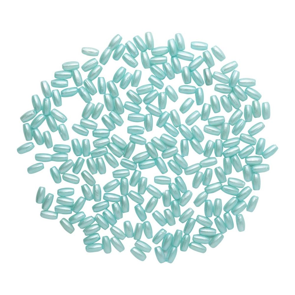 Бусины пластик (жемчуг) 3х6 мм, 15 г, Astra&Craft, J517 голубой