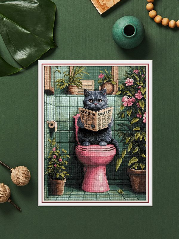 Набор для вышивания нитками Panna J-7546, Не беспокоить, 22х30 см