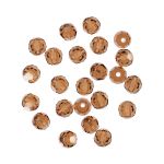 Бусины стекло ⌀3 мм, 24 шт, темно-коричневый/sm.topaz, Preciosa 451-19-602