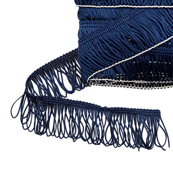 Бахрома отделочная 35.0 мм / 25 метров, цв.231 т.синий