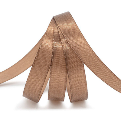 Лента атласная 1-сторонняя 12.0 мм / 22.86±1 метров, 075 серо-коричневый, Globus