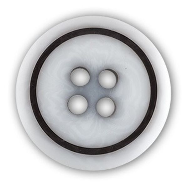 Пуговицы 4 прокола костюмные 19 мм, 24 шт, А001 белый, Gamma OXG 0007