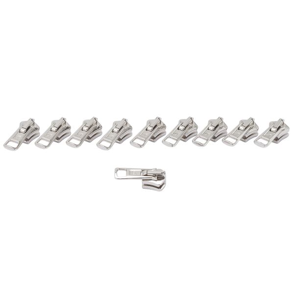 Слайдер (замок) для молнии трактор Arta Т6 (6 мм), никель -F, уп.10 шт, S090319