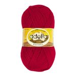 Пряжа Adelia Rachel / уп.5 мот. по 100г, 400м, 08 бордовый