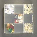 Контейнер для мелочей 13.5х13.7х2.3 см цв. в ассортименте