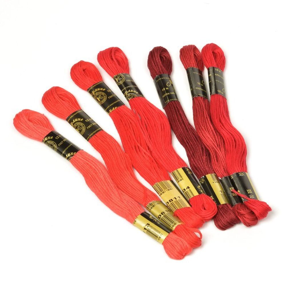 Мулине ПНК им.Кирова цв.1904 бл.фиолетовый, 12 мотков по 10 метров