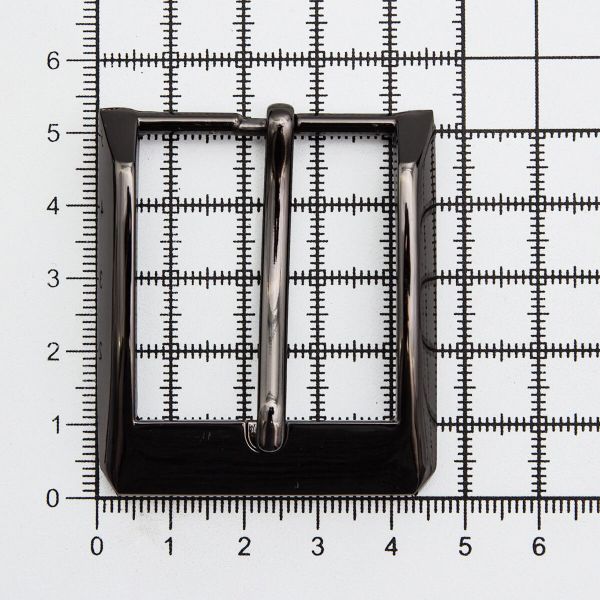 Пряжка ременная металл 35 мм (Nickel) MR98, 3 шт