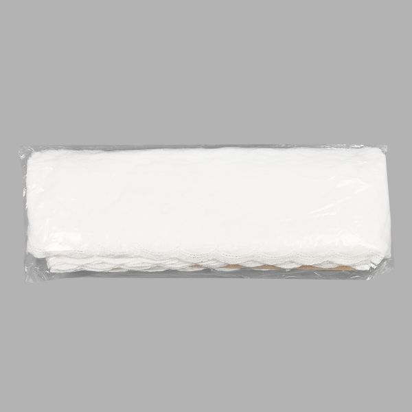 Кружево шитьё 69 мм / 13.72 м, 100% хлопок, неотбеленный