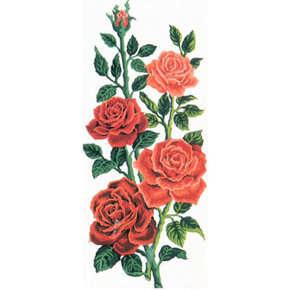 Рисунок для вышивания Grafitec (канва), сер.8.000 60х30 см, 8.014 Алые розы