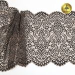 Кружево бельевое эластичное 225 мм / 3 м, 40992 цв.L30 кофе с молоком+черный, Kruzhevo
