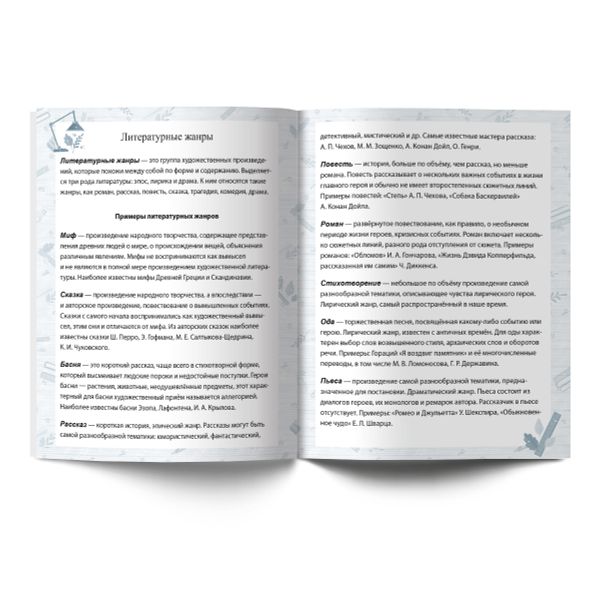 Дневник читательский, глянцевая ламинация, твердый переплет, 40ДЧТ5_3_5_0 A5 40 л., 4 шт, сшивка 65 г/м², 000383 В гостях у книжки, Светоч 40ДЧТ5_3_5_0