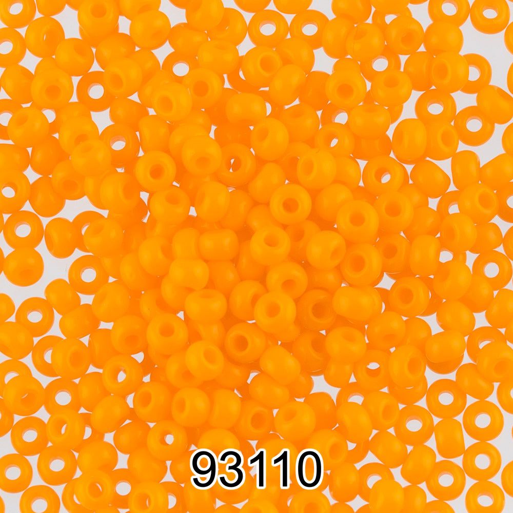 Бисер Preciosa круглый 10/0, 2.3 мм, 500 г, 93110 (Ф135) оранжевый