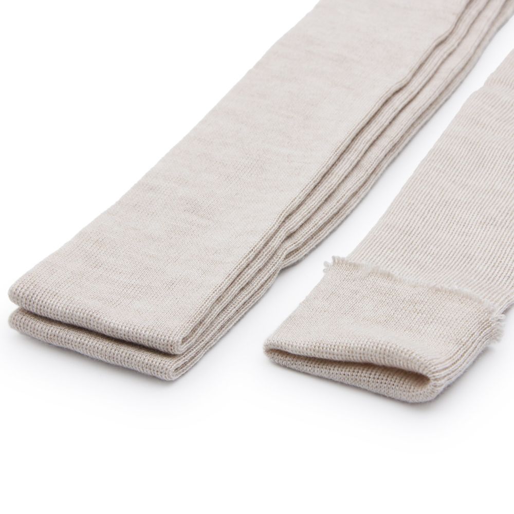 Манжеты трикотажные рукава 7.0 см / 3 метра, полушерсть тонкие 14кл. 1х1, 848 жемчужный