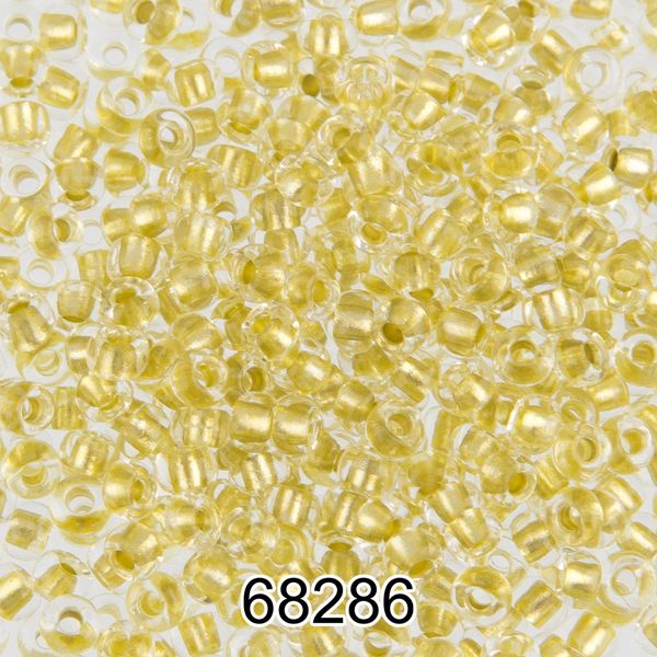 Бисер Preciosa 10/0 (2.3 мм), 500 г, 68286 (Ф617) желтый