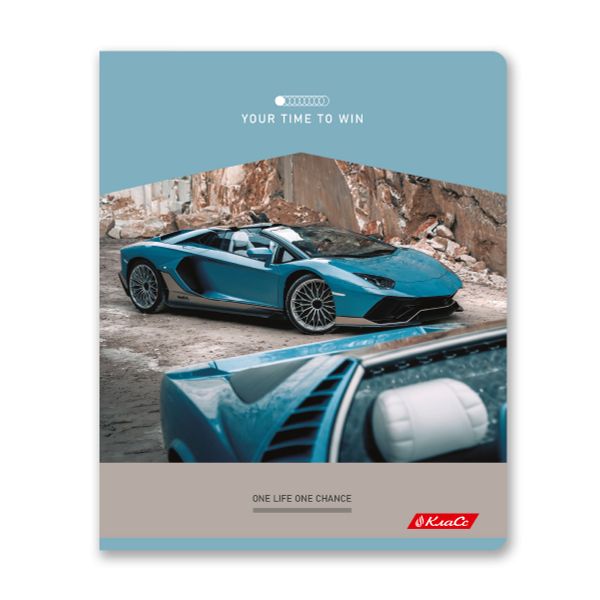 Тетрадь ученическая общая, A5+ 96 л. на скобе 60 г/м², белизна 100%, 5 шт, клетка в термоусадочной пленке, 000780 На скорости, Светоч 96ТЕТк-001