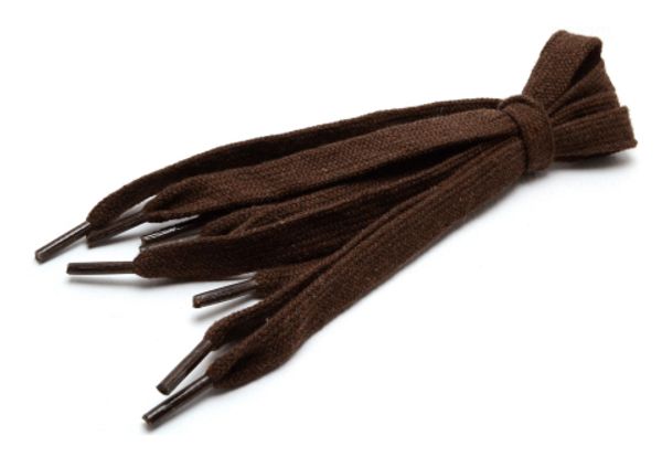 Шнурки хлопковые 10 мм, 120 см, 1 пар(a), №04 коричневый, Gamma ХБ-401/10