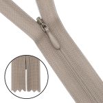 Молния потайная (скрытая) Т3 (3 мм) 1 зам., н/раз., 50 см, т.бежевый, 31276 / 50, 10 шт