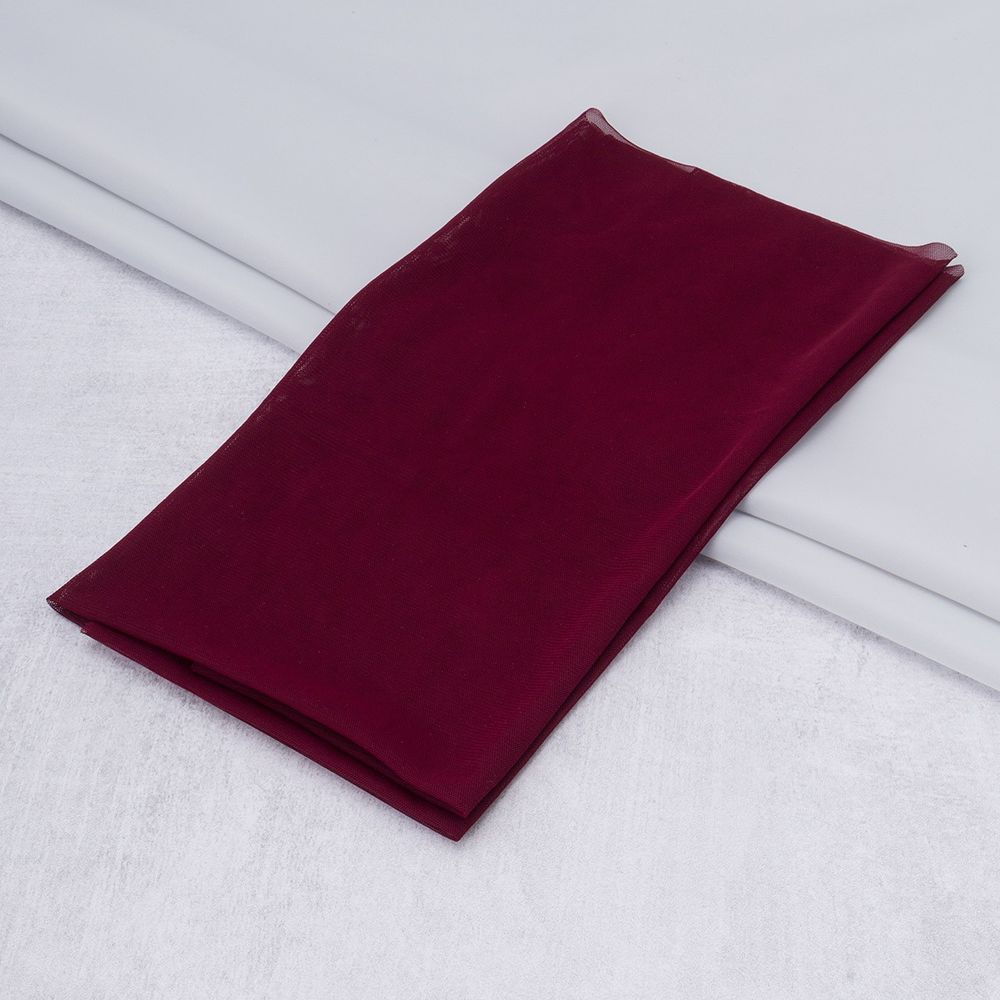 Трикотажная ткань сетка 38 г/м², 48х50 см, 100% п/а, 1543051 бордо, 28150