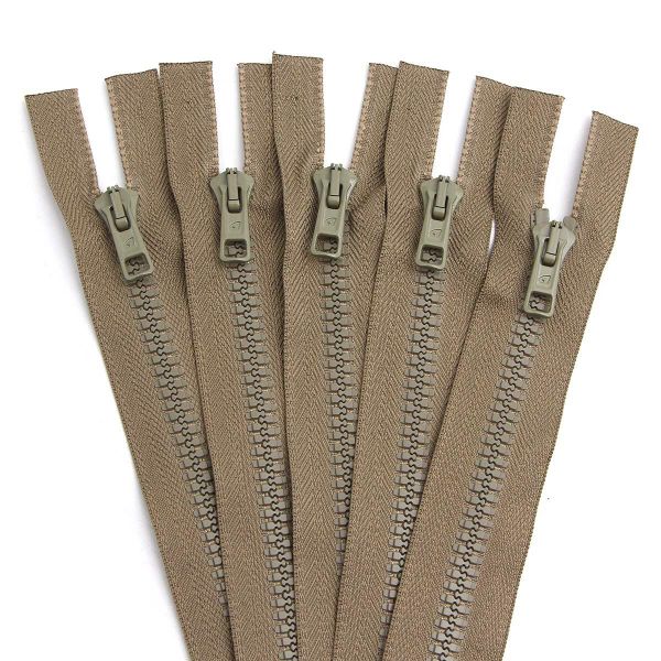 Молния трактор Arta Т6 (6 мм) 2 зам., разъем., 75 см, цв. 110 фисташковый, уп.5 шт