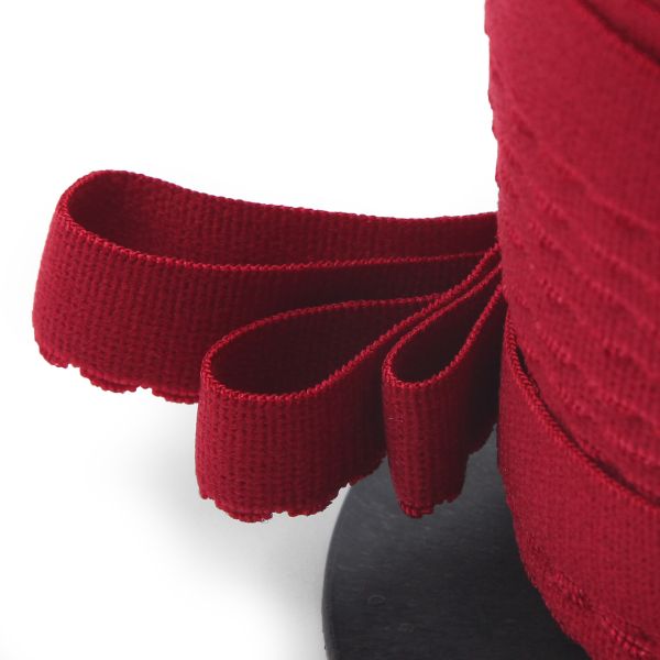 Резинка бельевая (отделочная) становая 15.0 мм / 50 метров, бордовый, (ML175.015/1)