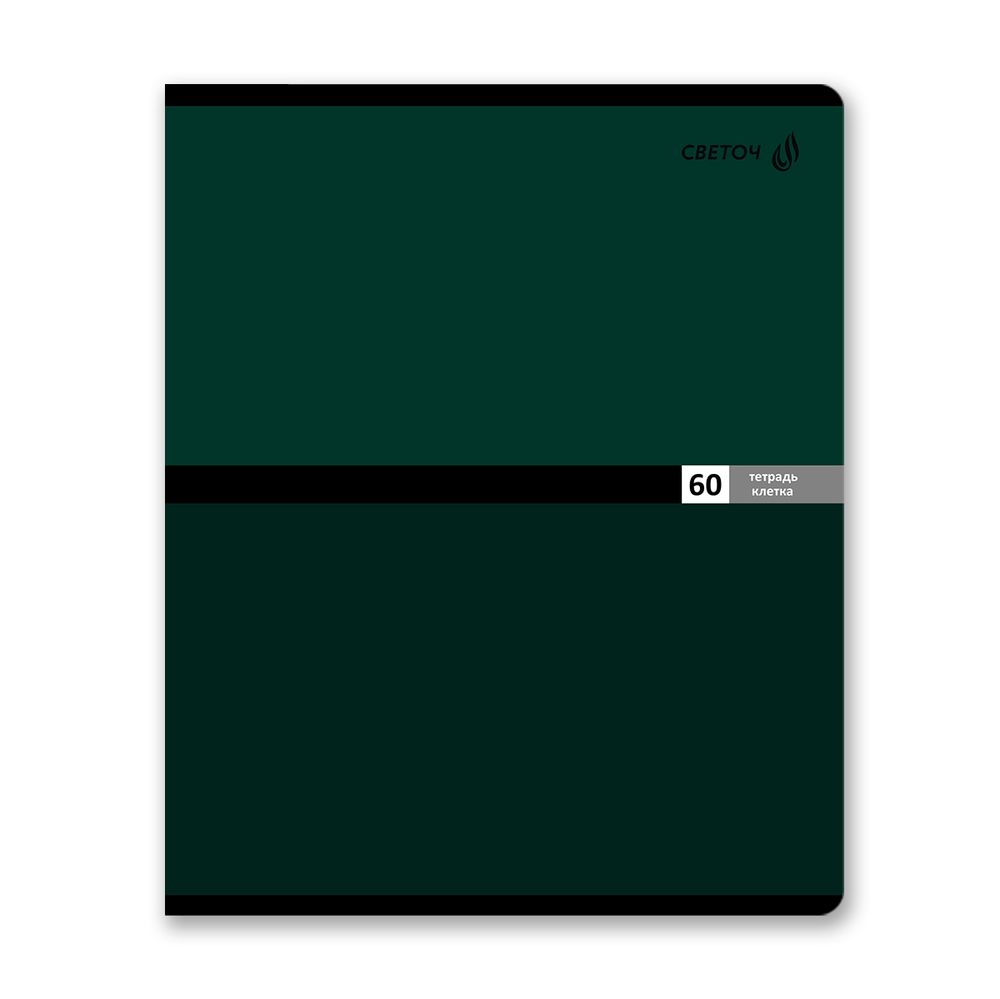 Тетрадь ученическая общая A5 60 л. на скобе 65 г/м², белизна 100% 10 шт клетка, 01517 Многоцветие, Светоч Т70