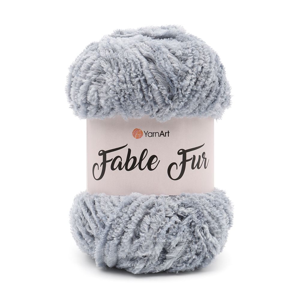 Пряжа YarnArt (ЯрнАрт) Fable Fur / уп.5 мот. по 100 г, 100м, 972 серо-голубой /TOS/
